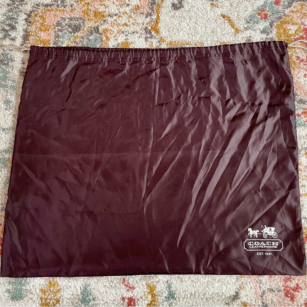 Coach Y2K Satin Dust Bag Horse & Carriage Large
